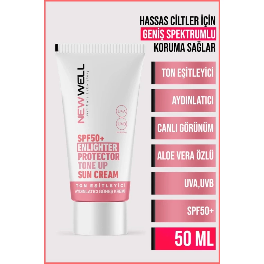 Ton Esitleyici Yuksek Koruma Etkili Spf50+ Aydinlatici Pembe Yuz Gunes Kremi 50 Ml Güneş Kremleri ve Losyonları Fiyatı