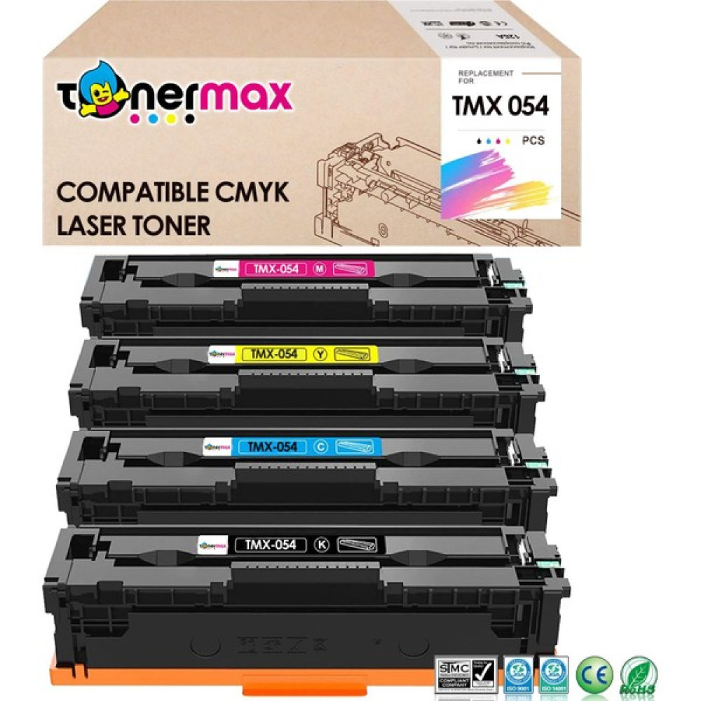 Toner Max® Canon CRG-054 Muadil Toner SET/LBP-621CW /LBP-640C /LBP-623CDW /MF640C /MF641CN /MF641CW /MF642CDW / MF643CDW / MF644CDW / MF645CX/ MF654CX Tonerler Fiyatı