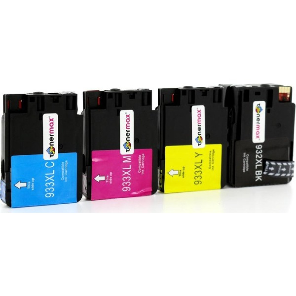 Toner Max® Hp 932XL / 933XL Muadil Kartuş Set /6100 /6700 /7110 /7610 /7612 - Renkli Kartuşlar Fiyatı