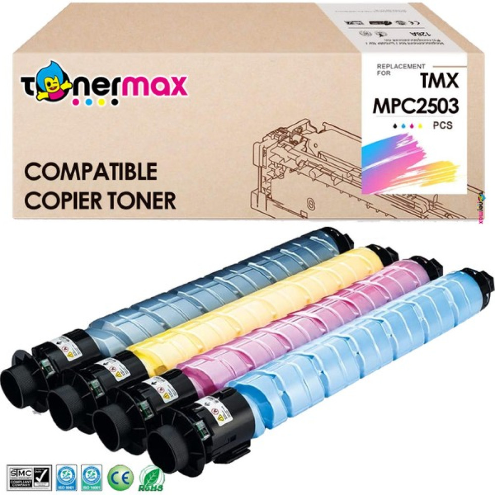Toner Max® Ricoh MPC2003 Renkli Muadil Toner Set / MPC2503 / MPC2004 / MPC2504 Tonerler Fiyatı