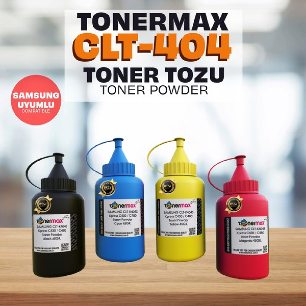Toner Max® Samsung CLT-K404S Toner Tozu Set/ Xpress C430 / Xpress C480 Tonerler Fiyatı