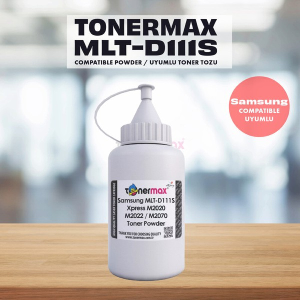 Toner Max® Samsung MLT-D111S Toner Tozu 1000 gr / Xpress M2020 / M2022 / M2070 Tonerler Fiyatı