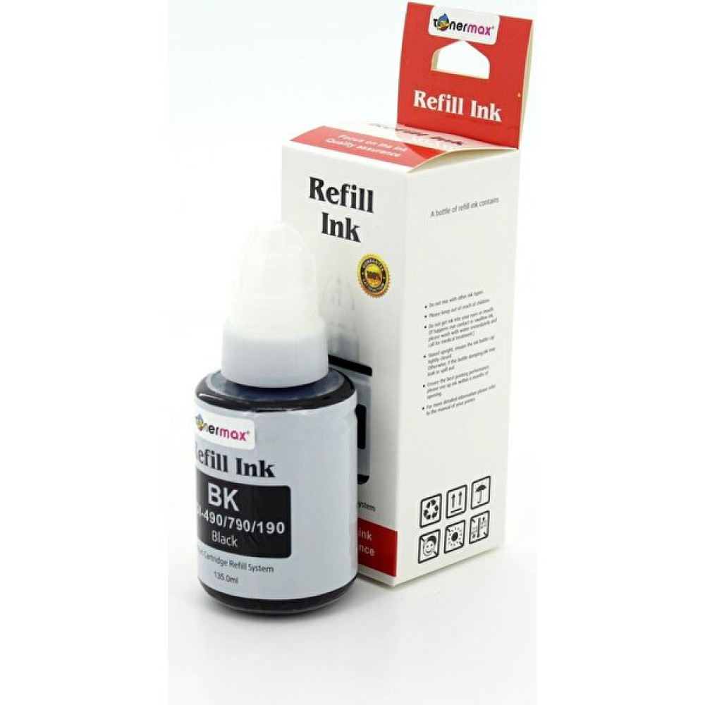 Toner Türk GI-490 Bk / Pixma G1400 / G2400 / G3400 Siyah Muadil Mürekkep - Renkli Kartuşlar Fiyatı