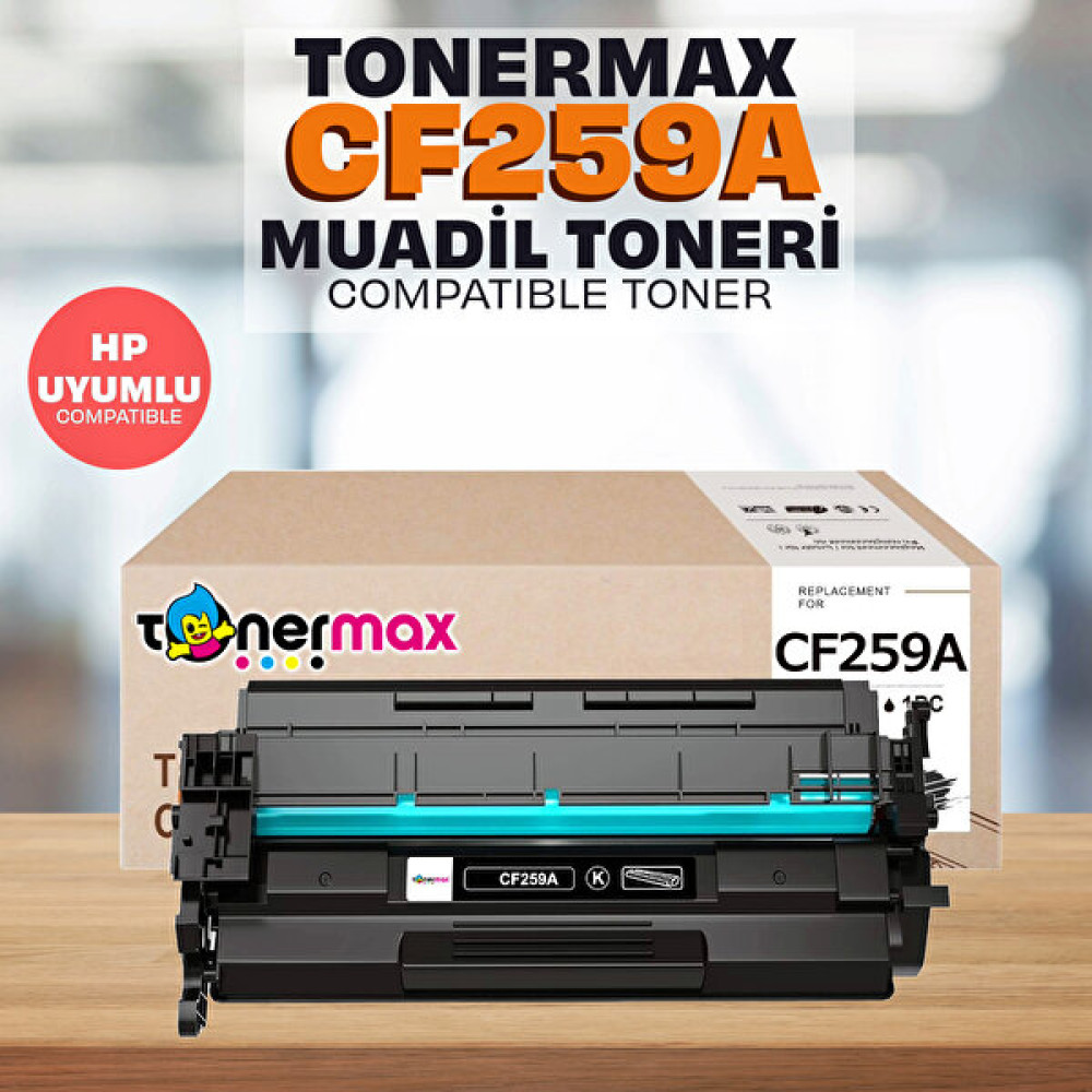 Toner Türk HP 59A CF259A Muadil Toner Çipli / HP Laserjet M304 / M404 / M428 Tonerler Fiyatı