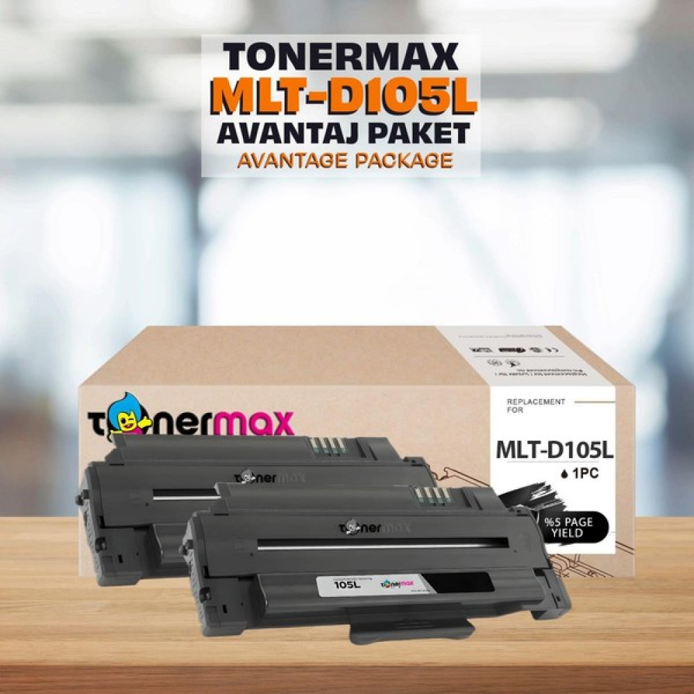 tonermax Samsung SCX-4623F Muadil Toner 2'li Avantaj Paket / MLT-D105L / SCX4623F Tonerler Fiyatı