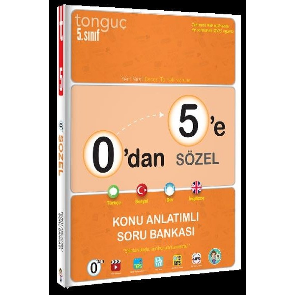 Tonguç 0 Dan 5 E Sözel Konu Anlatımlı Soru Bankası - Tonguç Tüm Dersler Fiyatı