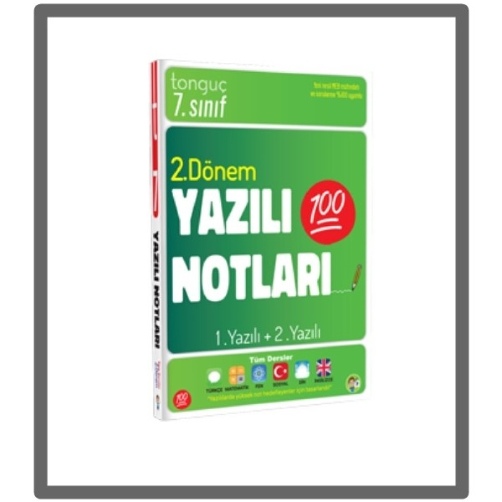 Tonguç 7.sınıf Yazılı Notları 2.dönem Kaynak Kitapları Fiyatı