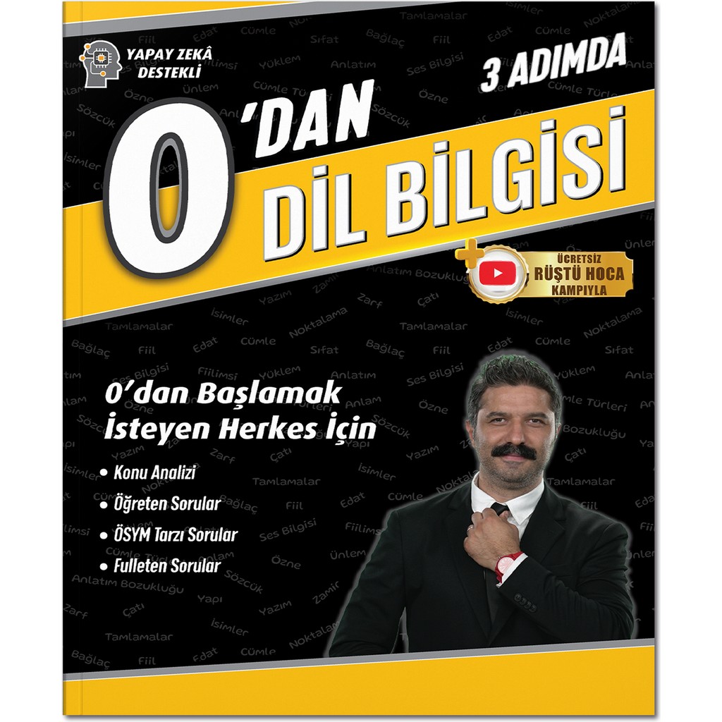Tonguç Akademi 0'dan Dil Bilgisi Kitabı Üniversite Hazırlık İçin 104 Sayfa Türkçe Tüm Dersler Fiyatı