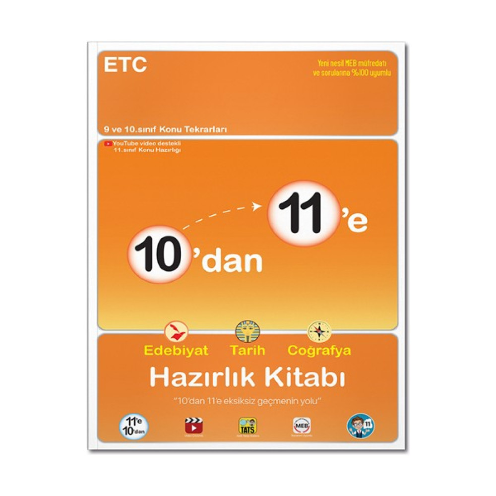 Tonguç Akademi 10'dan 11'e Edebiyat Tarih Coğrafya Hazırlık Kitabı - Tonguç Akad KPSS Fiyatı
