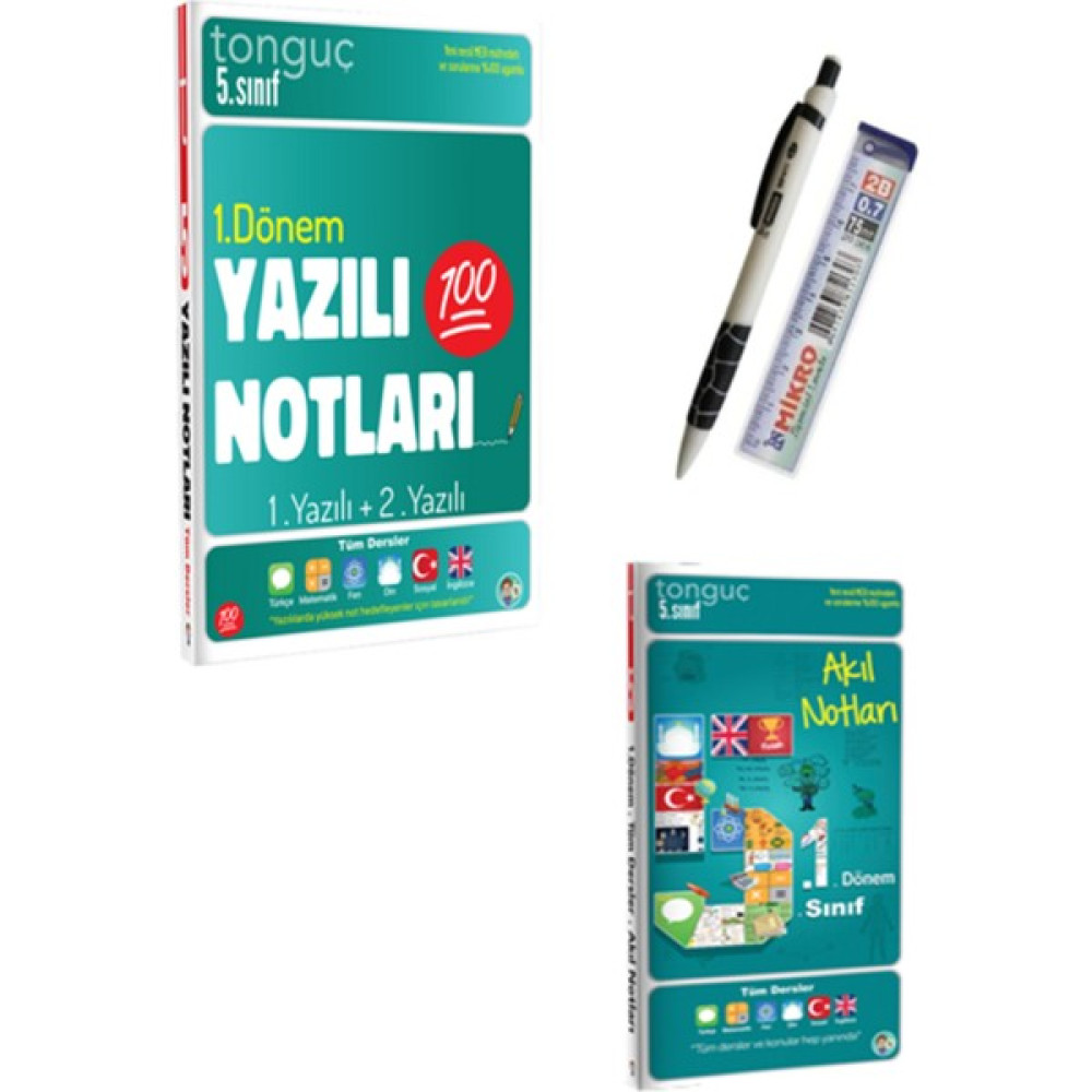 Tonguç Akademi 5. Sınıf 1. Dönem Akıl Notları - Yazılı Notları Kaynak Kitapları Fiyatı