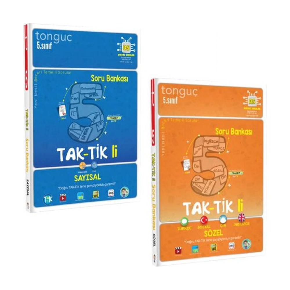 Tonguç Akademi 5. Sınıf Tonguç Tak-Tikli Sayısal-Sözel Soru Bankası 2 Kitap Set Tüm Dersler Fiyatı