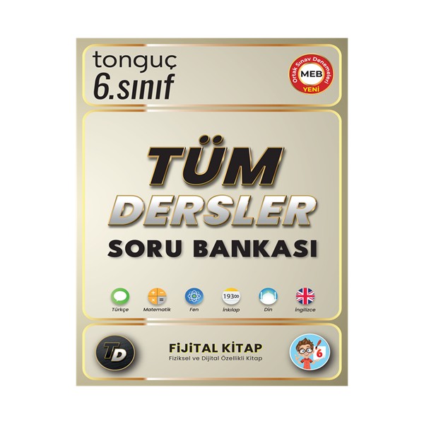 Tonguç Akademi 6. Sınıf Tüm Dersler Soru Bankası MEB Uygun Test Kitabı Kaynak Kitapları Fiyatı
