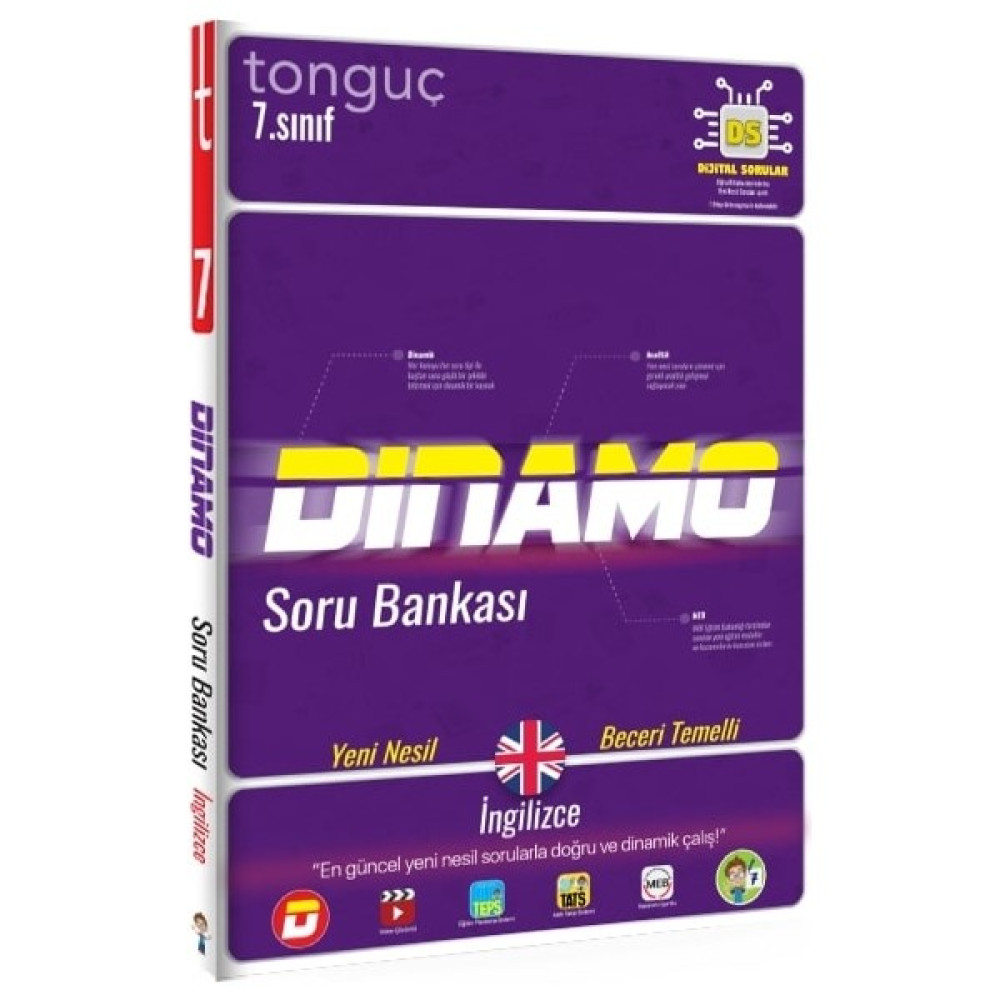 Tonguç Akademi 7. Sınıf İngilizce Dinamo Soru Bankası Kaynak Kitapları Fiyatı