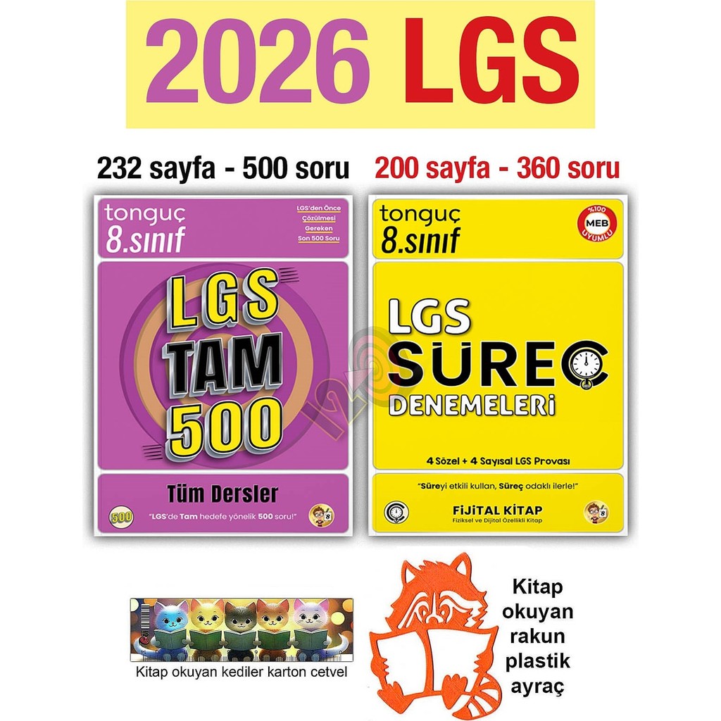 Tonguç Akademi 8. Sınıf 2026 Lgs Tam 500 Soru Bankası Süreç Denemeleri Tüm Dersler Tüm Dersler Fiyatı