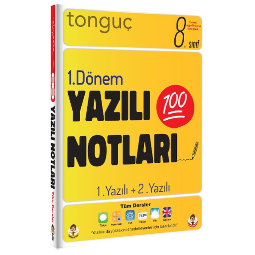 Tonguç Akademi Tonguç 8. Sınıf Yazılı Notları 1. Dönem 1. Ve 2. Yazılı Yardımcı Kitaplar Fiyatı