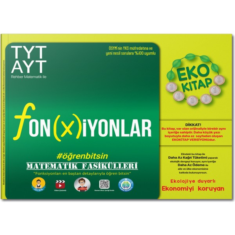 Tonguç Kampüs TYT - AYT Matematik Fasikülleri-Fonksiyonlar Eko Matematik Fiyatı