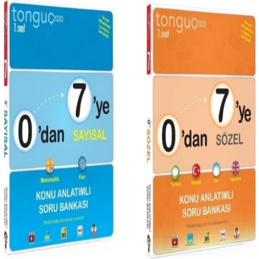 Tonguç Yayınları 7.sınıf 0'dan 7'ye Sayısal Konu Anlatımlı Soru Bankası - 7.sınıf 0'dan 7'ye Sözel Konu Anlatımlı Soru Bankası Kaynak Kitapları Fiyatı