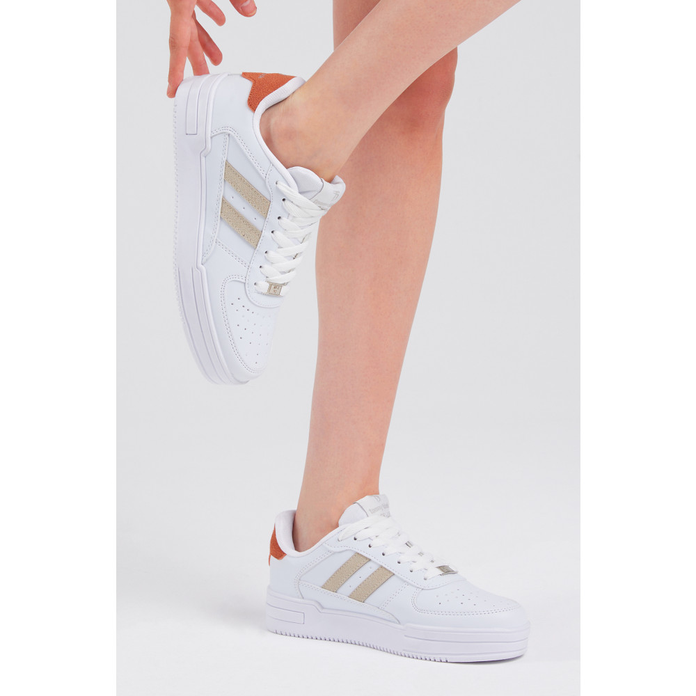 Tonny Black Unisex Beyaz Bej Yanı Çizgili Bağcıklı Rahat Kalıp Sneaker 39 Beden Spor Ayakkabı Fiyatı