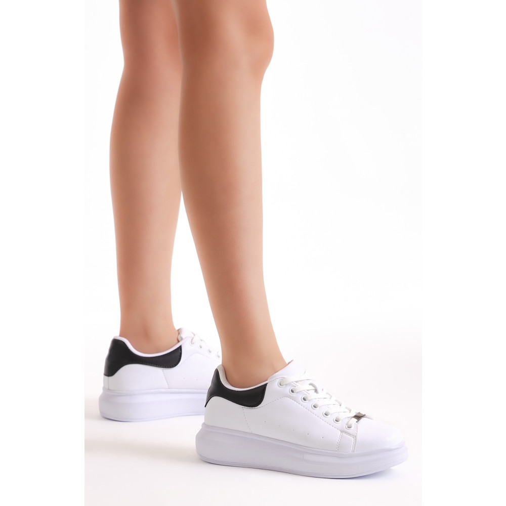 Tonny Black Unisex Beyaz Siyah Spor Ayakkabı V2alx 37 Beden Spor Ayakkabı Fiyatı