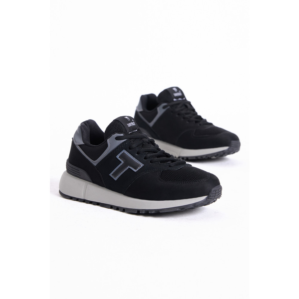 Tonny Black Unisex Siyah Kaymaz Eva Taban Bağcıklı Sneaker 36 Beden Spor Ayakkabı Fiyatı