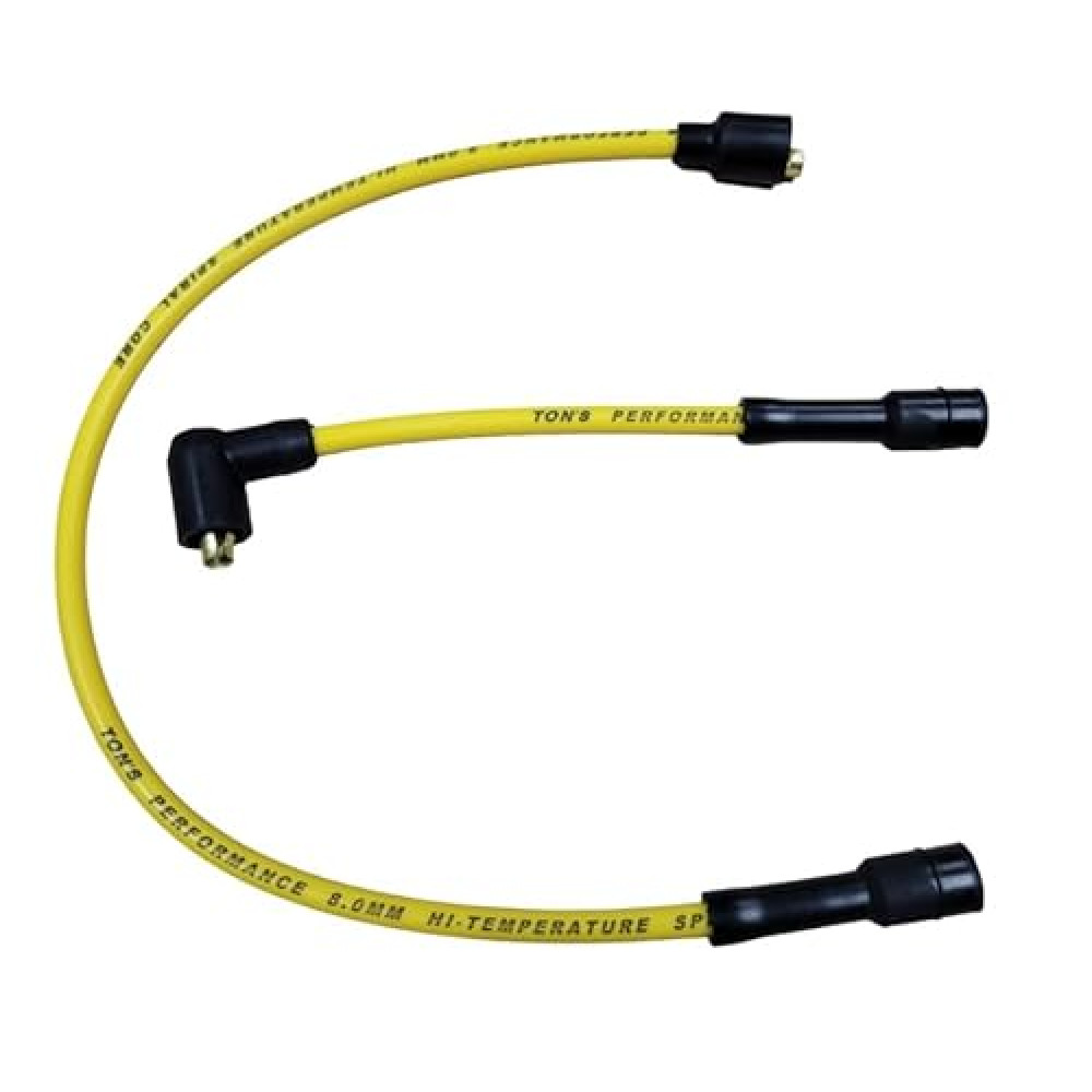 Ton's Performance 8mm Spark Plug Wire Fits for Harley Davidson Sportster 883 1200 XL 1986-2003, 2104-0143 - Yellow Silicone / 03XL-YL