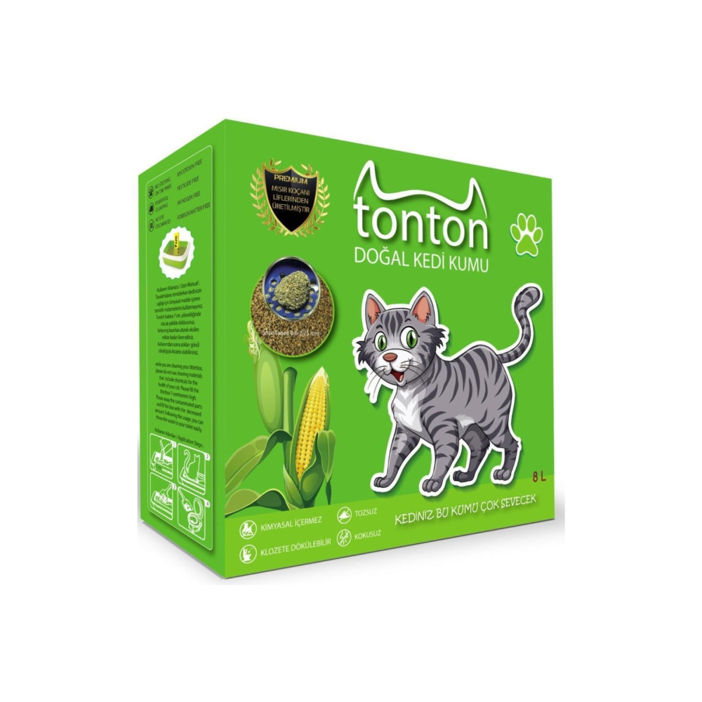 Tonton Mısır Koçanı Granülü Topaklaşan Doğal Kedi Kumu 8 Lt Evcil Hayvan Ürünleri Fiyatı