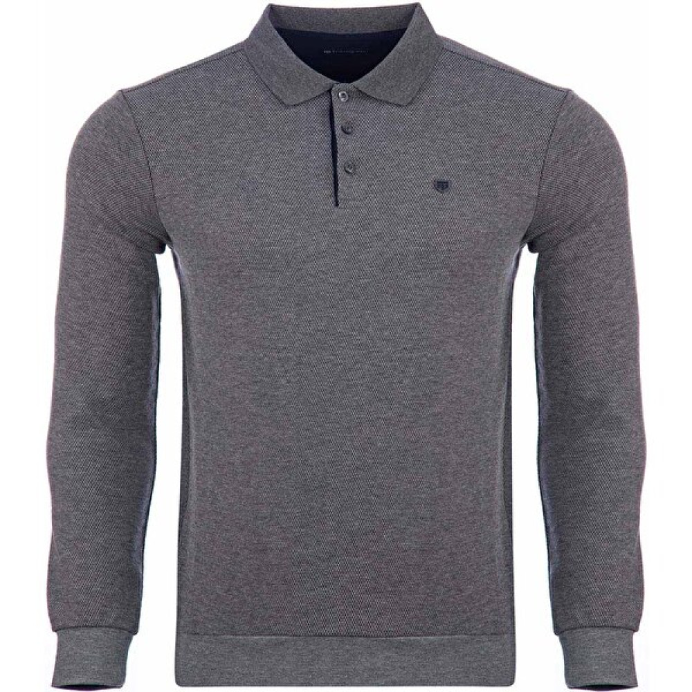 Tony Montana Klasik Kalİp Polo Yaka Sweatshirt Erkek Sweatshirt Fiyatı