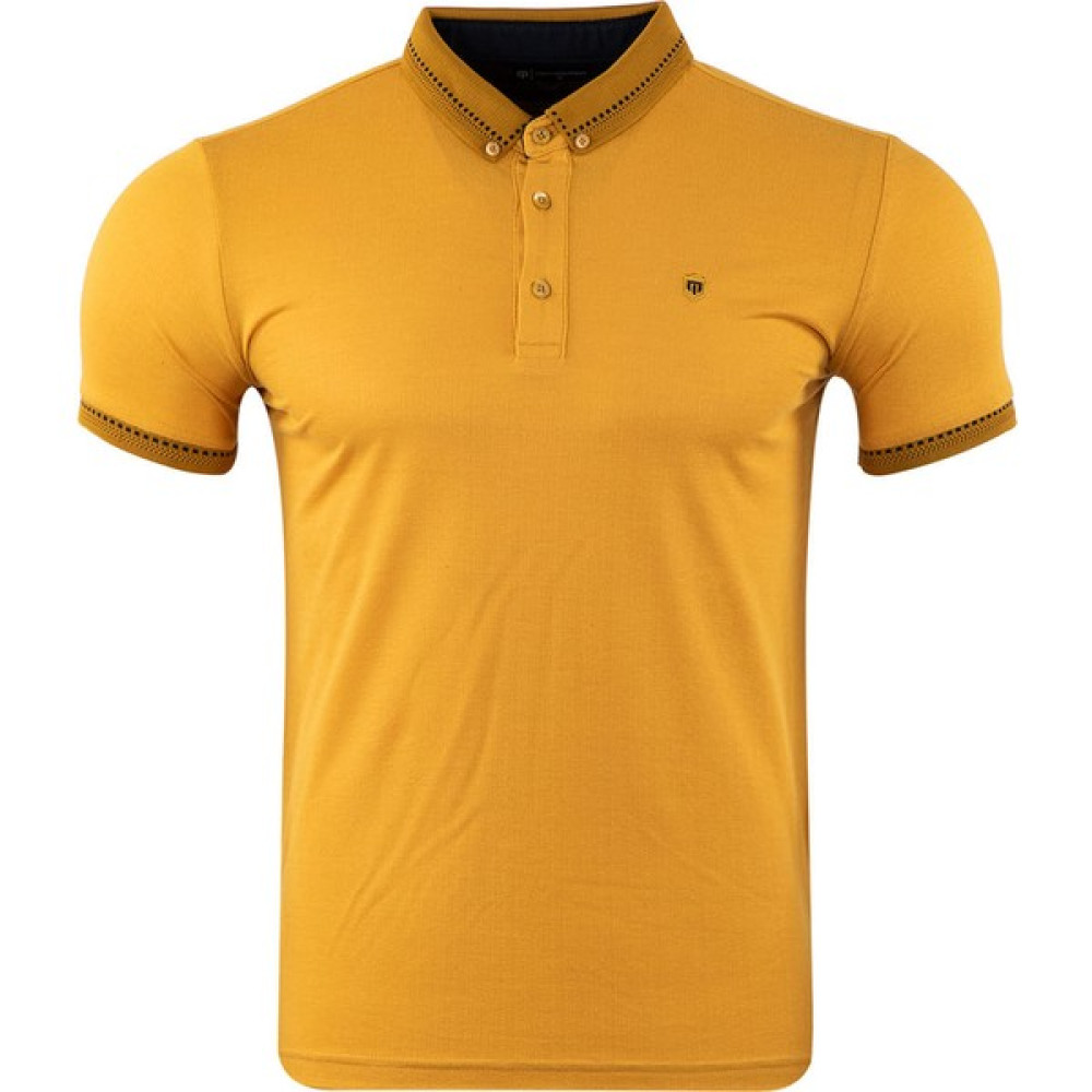 Tony Montana Regular Fit Polo Yaka Kısa Kollu Jakarlı T-Shirt Erkek T-shirt Fiyatı