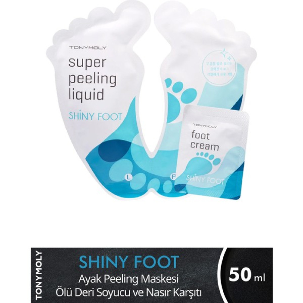 Tonymoly Ayak Maskesi Peeling Nasırlı Ayaklar için Shiny Foot Çorap Tipi , Nemlendirici Krem 50ml Maskeler Fiyatı