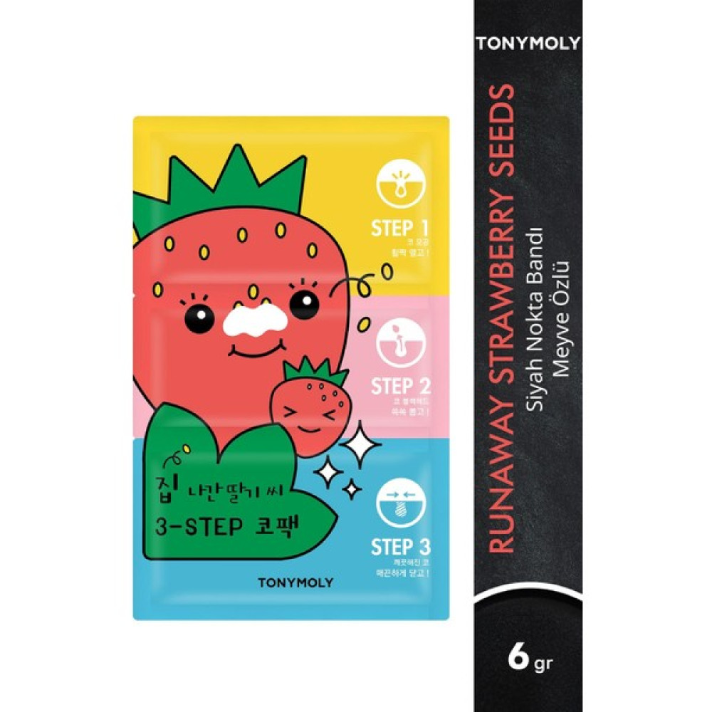 Tonymoly Siyah Nokta Bandı Runaway Strawberry Seeds Meyve Özü Cilt Bakımı 6gr Akne ve Sivilce Bakımı Fiyatı