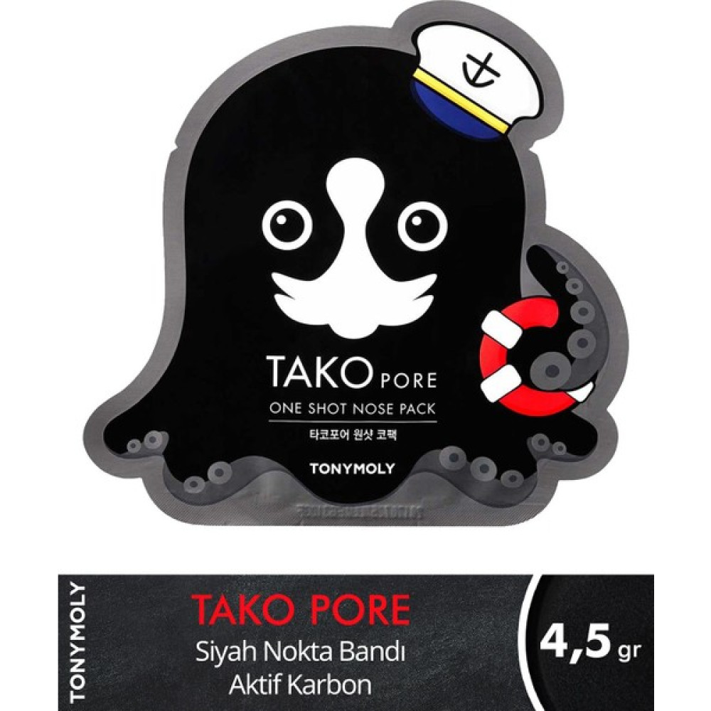 Tonymoly Siyah Nokta Bandı TAKO Pore Aktif Karbon Cilt Bakımı 1 adet 4,5gr Akne ve Sivilce Bakımı Fiyatı