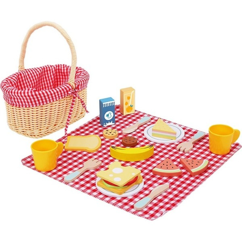 Tooky Toy Premium Ahşap Piknik Sepeti Eğitici Oyuncak Fiyatı