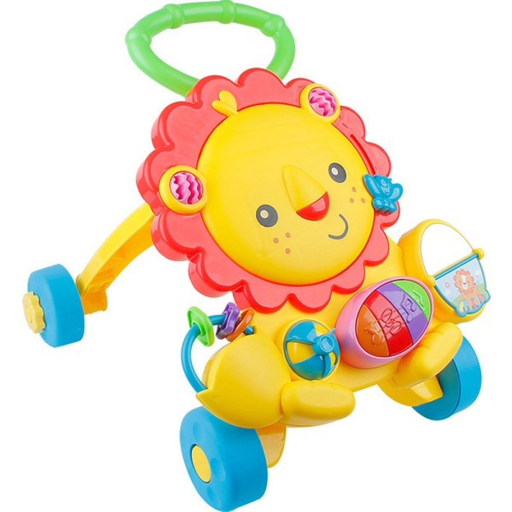 Toolwayes Bebek Yürüteci Çocuk Aslan Arabası Oyuncak Bebek Çok Fonksiyonlu Kaymaz Aslan Yürüteci Işık ve Müzik ile (Yurt Dışından) - Koyu Sarı - Siyah Yürüteç Fiyatı