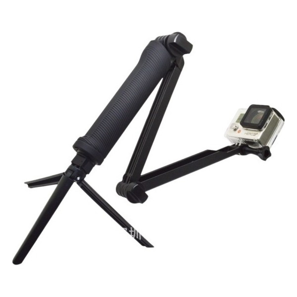 Toolwayes Üçe Katlanan Özçekim Çubuğu Katlanır Özçekim Çubuğu Hareketli Kamera Için Uygundur (Yurt Dışından) - Beyaz - Siyah Selfie - Özçekim Çubuğu Fiyatı