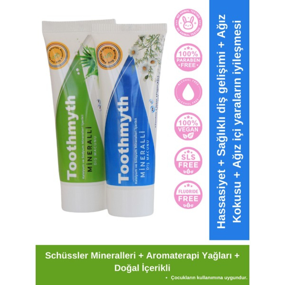 Toothmyth Schüssler Mineralli Diş Macunu 2'Li Paket Diş Macunları Fiyatı