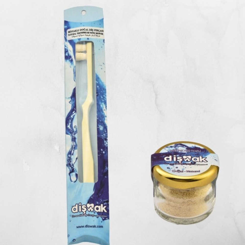 Toothwak Misvak Başlı Diş Fırçası + Misvak Tozu - 0 RH (+) Siyah Diş Fırçaları Fiyatı