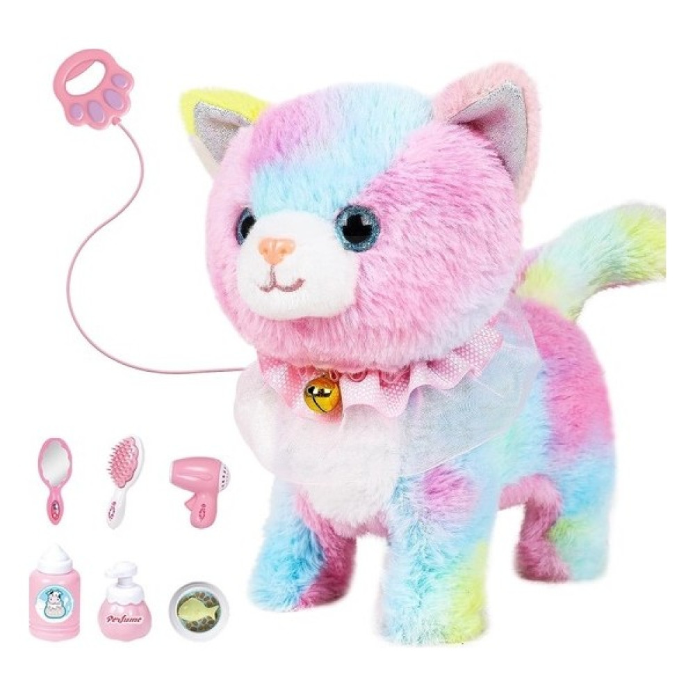 Tooyoo Interaktif Elektronik Peluş Oyuncak Yürüyen ve Havlayan Robot Kedi Peluş Kedi Uzaktan Kumanda Yavru Kedi (Renkli Kedi) (Yurt Dışından) - Renkli Peluş Oyuncaklar Fiyatı