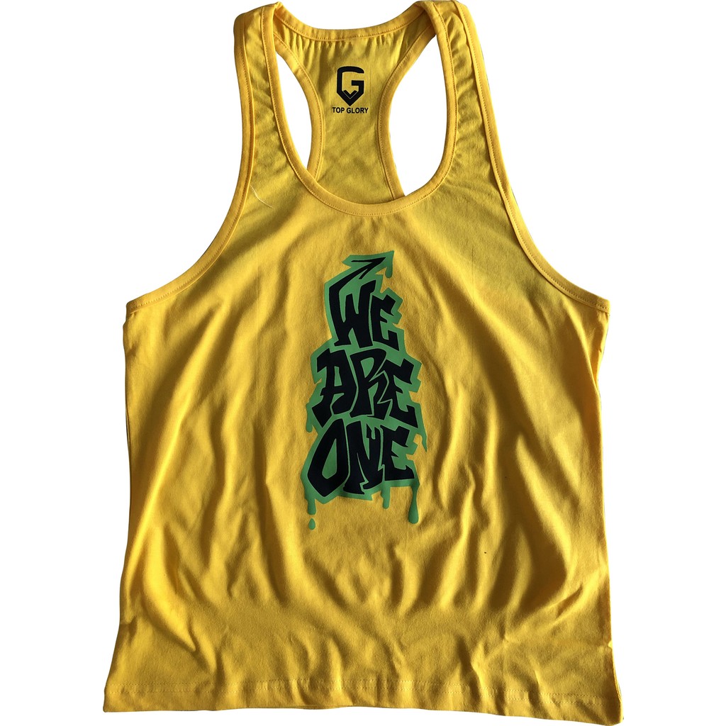 Top Glory Fitness Gym Tank Top Atlet Sporcu Atleti 5058 - Sarı - 2XL Fitwear (Kondisyon Giyim) Fiyatı