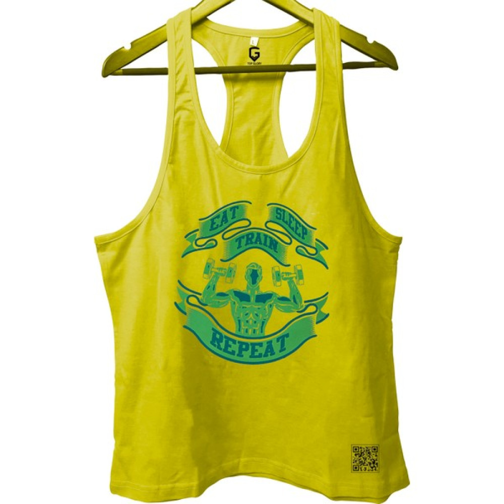 Top Glory Greenmuscle Fitness Gym Tank Top Sporcu Atleti Erkek Atlet / Fanila Fiyatı
