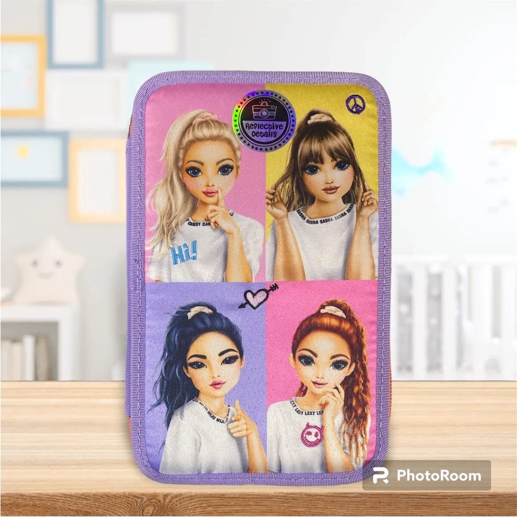 Top Model by Depesche 3 Katlı Dolu Kalem Kutu Selfi Fermuarlı Tasarım ve Renkli Deseni ile Eğlenceli Okul Aksesuarı Kalem & Yazı Gereçleri Fiyatı