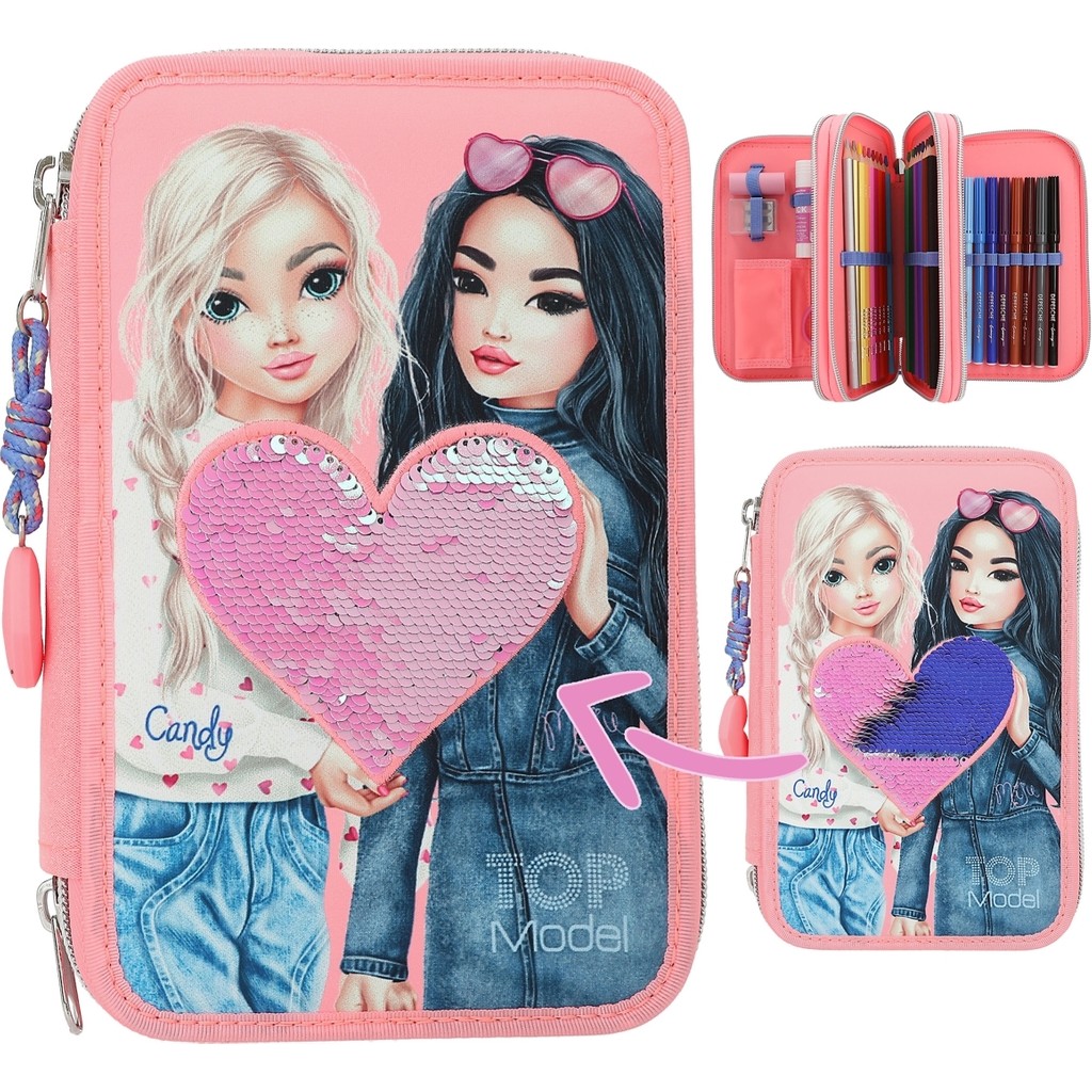 Top Model by Depesche 3 Katlı Kalpli Içi Dolu Kalem Kutusu Kalem & Yazı Gereçleri Fiyatı
