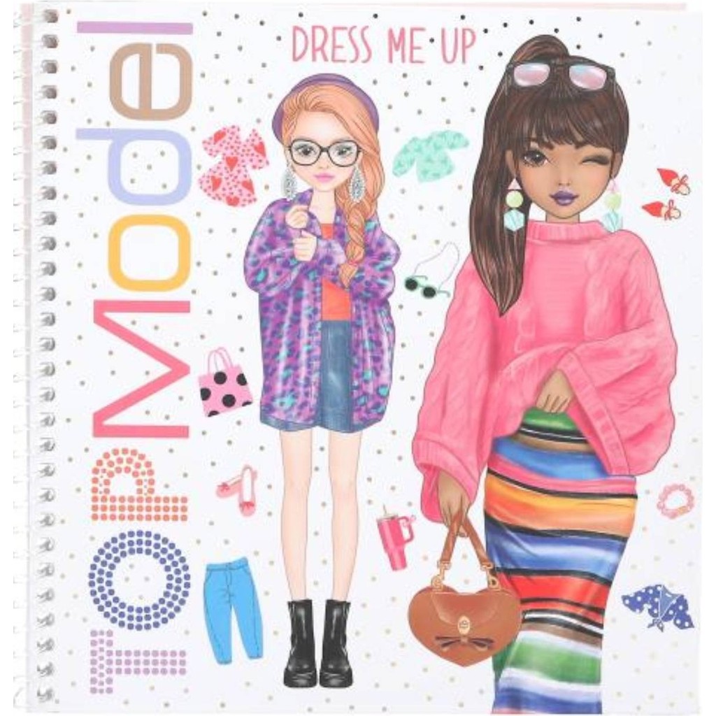 Top Model by Depesche Dress Me Up Moda Tasarım Defteri – Stickerlı Giydirme Aktivite Kitabı - 1 Adet - Renkli Defter & Kağıt Ürünleri Fiyatı