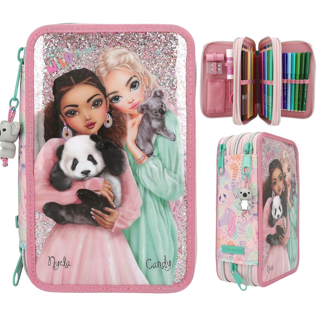 Top Model by Depesche Panda ve Koala 3 Katlı Kalem Kutusu Sert Kapaklı Diğer Malzeme 18 Parça Kapasite Kalem & Yazı Gereçleri Fiyatı