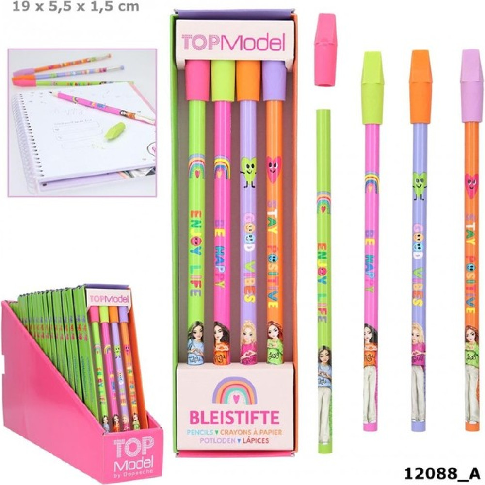 Top Model Topmodel Pencil-Set With Eraser-Topper Selflove Kurşun (Ahşap) Kalem Fiyatı