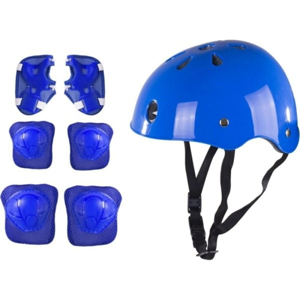 Top Rock Store Çocuk Kemik Kask Dizlik Dirseklik Koruyucu Set - Standart - Mavi Motorsiklet Kaskları Fiyatı