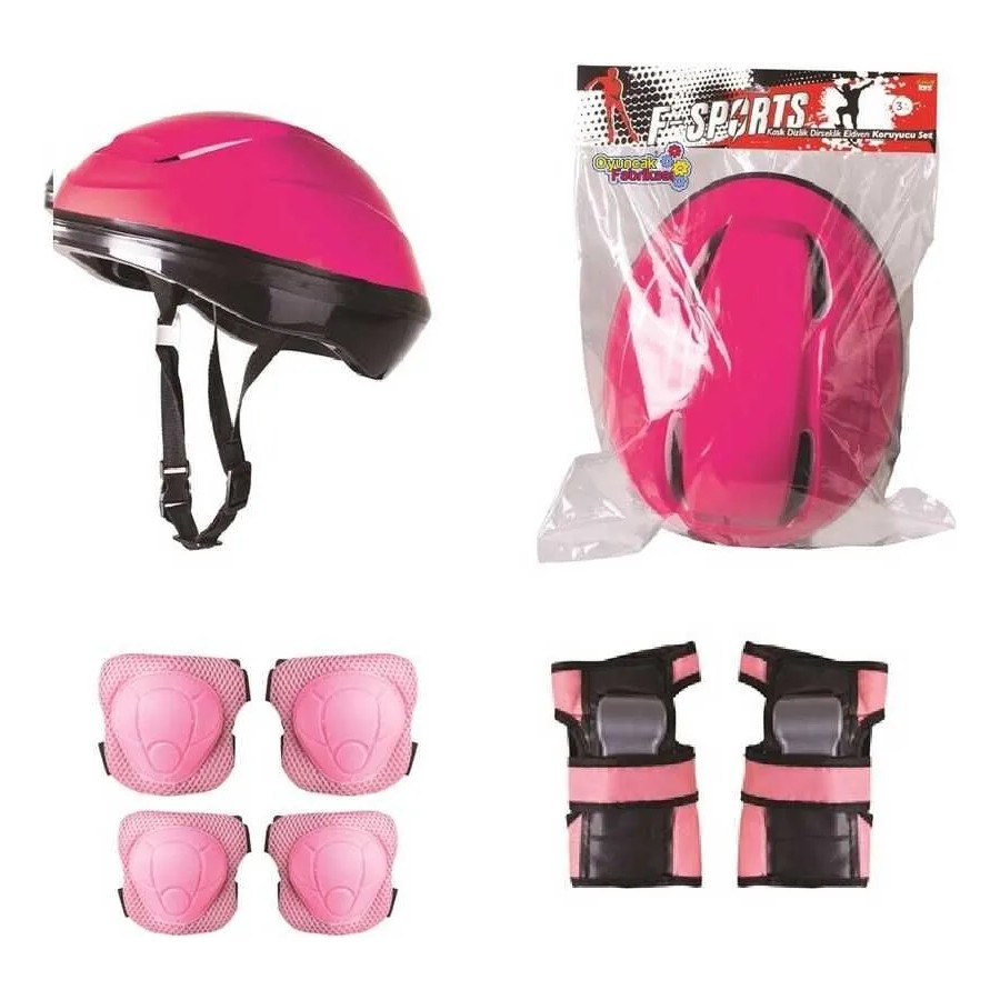 Top Rock Store Pembe Bisiklet ve Scooter Kask Dizlik Dirseklik Seti 3 - 12 Yaş Çocuklar İçin Eğlenceli Koruma - Renkli Diğer Fiyatı