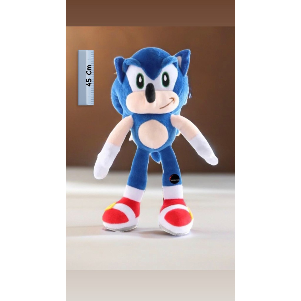 Top Rock Store Sevimli Sonic Peluş Oyuncak Büyük Boy 45 cm Hediyelik Uyku Arkadaşı - Standart Anne Bebek Oyuncak Fiyatı