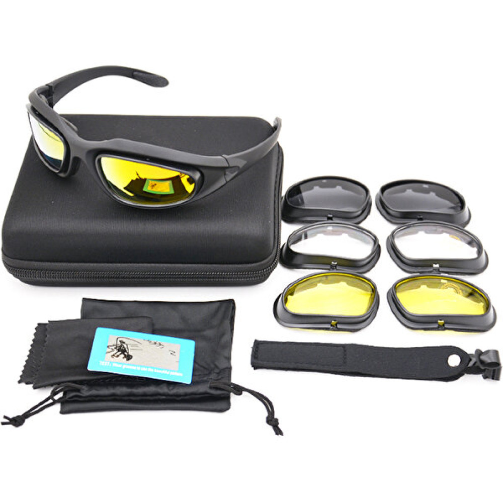 Top Sport Polarize UV400 Taktik Gözlük C5 Çekim Gözlük 4 Lens (Yurt Dışından) Outdoor Gözlük Fiyatı
