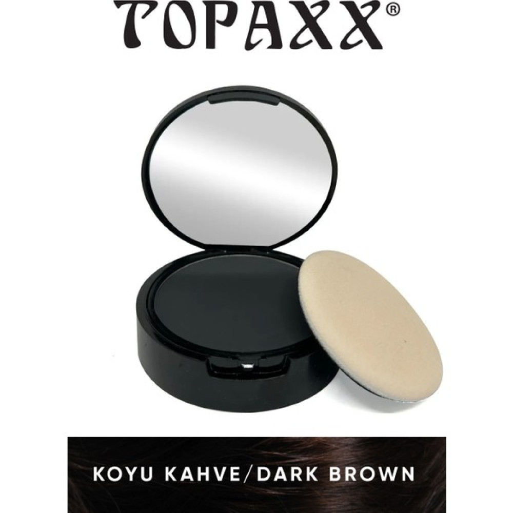 Topaxx Koyu Kahve Suda Çıkmayan Saç Sakal Dolgunlaştırıcı Topik Pudra 14 gr - Koyukahve/Dark Brown Saç Boyası Fiyatı
