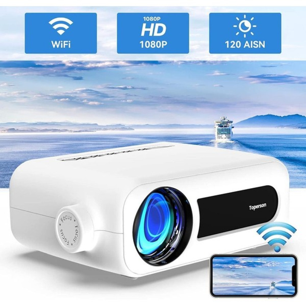 Toperson Mini Wifi Projeksiyon Cihazı 1080P Destekler Projeksiyon Fiyatı